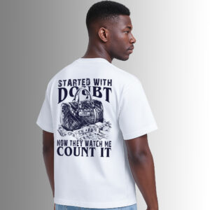 'Count It' tricou alb oversize wearyourself