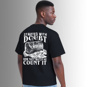 'Count It' tricou negru oversize wearyourself